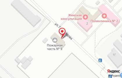 Пожарная часть №9 на улице Грибоедова на карте