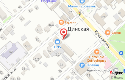 Супермаркет цифровой и бытовой техники DNS на Пролетарской на карте