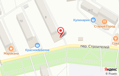 Магазин товаров для ремонта Мастер`ок в переулке Строителей на карте