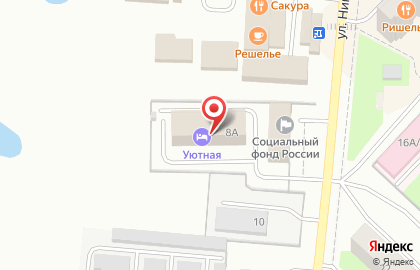 Гостиница Уютная, гостиница в Ханты-Мансийске на карте