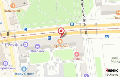 Кафетерий на проспекте Ленина на карте