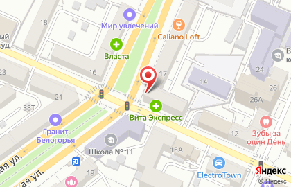 Аптека Воронежфармация на Кольцовской улице на карте