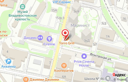 Стейк хаус Torro Grill в Фрунзенском районе на карте