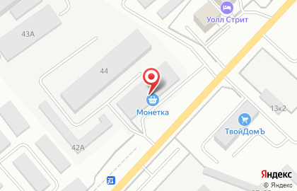 Супермаркет Монетка на Кыштымской улице на карте
