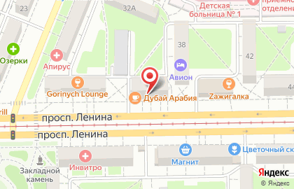 Салон красоты Люкс на проспекте Ленина на карте