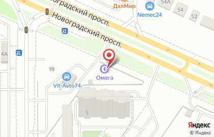 Шиномонтаж Омега на улице Петра Сумина на карте