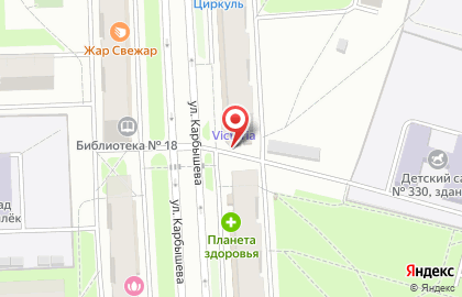 Кондитерский магазин Мир сладостей на улице Карбышева на карте
