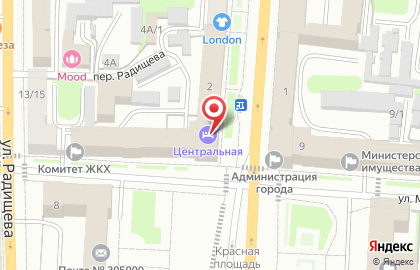 Областной центр туризма, ОБУ на карте