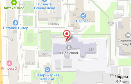 Частная школа-детский сад РИД на Заставской улице на карте