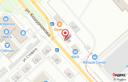 Автосервис по ремонту автомобилей и продаже запчастей РусАвто на улице Кошурникова на карте