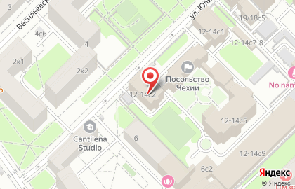 Чешский культурный центр на улице Юлиуса Фучика на карте