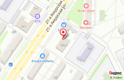 Фирменный магазин Сибирские колбасы на 21-ой Амурской улице на карте