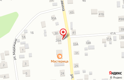 Продуктовый магазин на ул. Красавина, 18а на карте