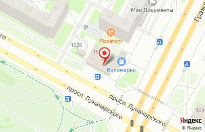 Pizzaroni на Гражданском проспекте на карте