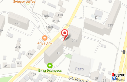 Супермаркет Пятёрочка в Железнодорожном районе на карте