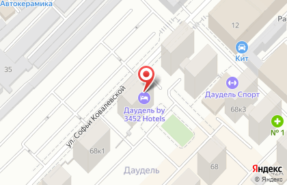 Апарт-отель Даудель на улице Максима Горького на карте