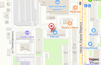 Магазин Мир санТехники на улице Карла Маркса на карте