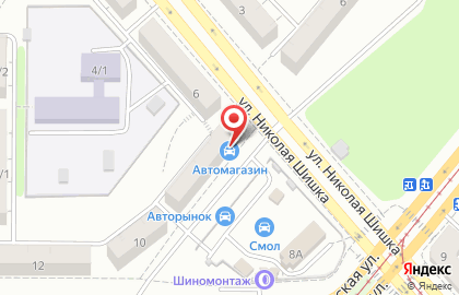 Шинный центр на Московской улице на карте