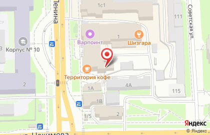 Клаксон на проспекте Ленина на карте