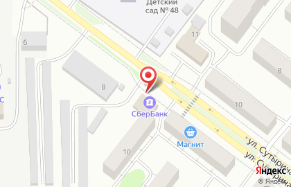 Служба курьерской доставки СберЛогистика на улице Сутырина на карте
