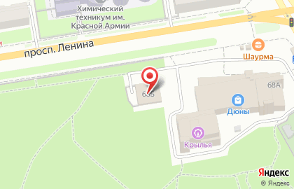 Кафе Золотой шампур на проспекте Ленина на карте