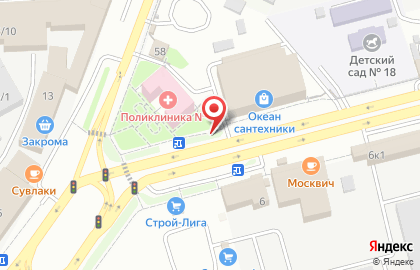 Рекламный щит 3х6м. на Старомарьевском шоссе на карте
