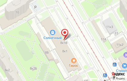 Магазин тканей в Приморском районе на карте