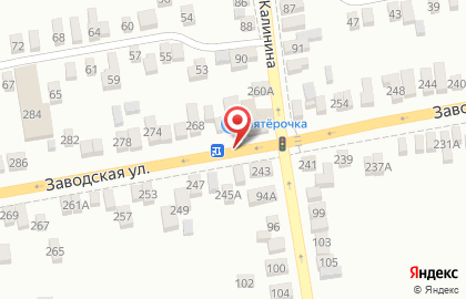 Автокомплекс на Заводской улице на карте