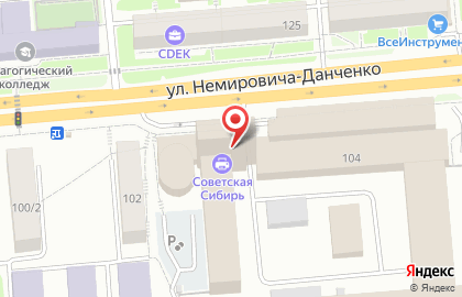 Оптовая фирма Терем на улице Немировича-Данченко на карте