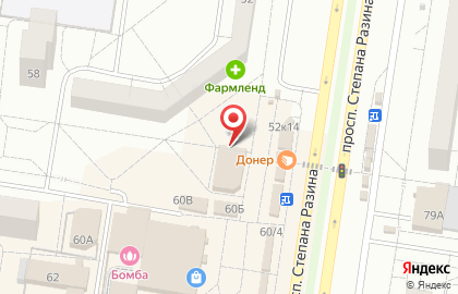 Банкомат ФиаБанк, АО на проспекте Степана Разина на карте