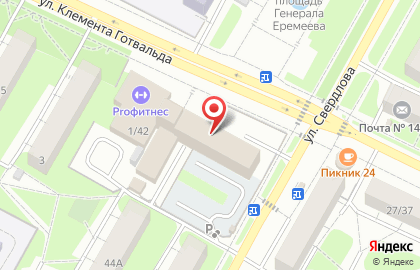 Гостиный двор на улице Клемента Готвальда на карте