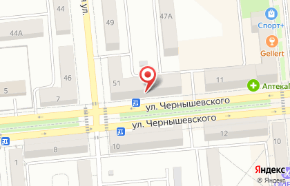 Аптека Алия на улице Чернышевского, 9 в Новокуйбышевске на карте