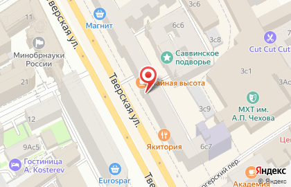 Магазин одежды Falconeri на Тверской улице на карте