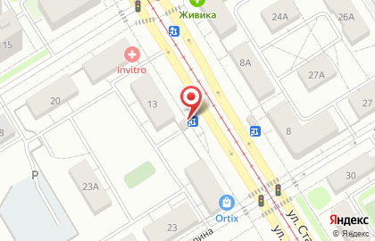 Продуктовый магазин в Екатеринбурге на карте