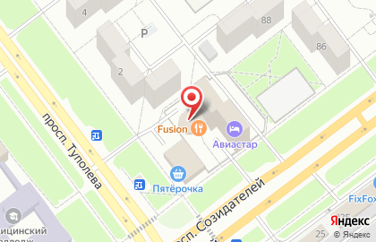 Атлет на проспекте Созидателей на карте