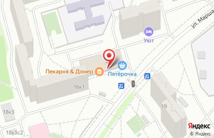 Магазин хозтоваров на улице Маршала Захарова на карте