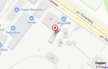 Нива-Тор на улице Потапова на карте