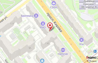Магазин разливного пива Жигулевское со дна на проспекте Кирова на карте