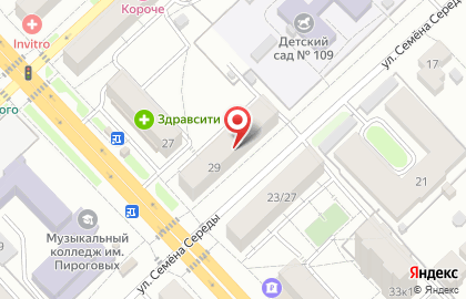 Цветочный салон Орхидея в Рязани на карте