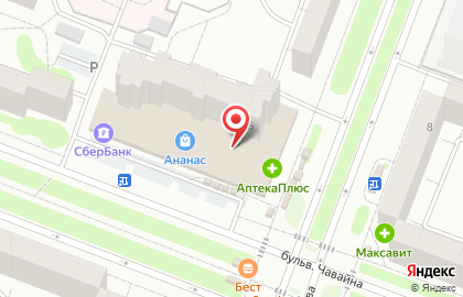 Банкомат АИКБ Татфондбанк на бульваре Чавайна на карте