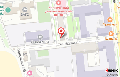 Кондитерская Радость в Центральном районе на карте