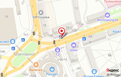 Ремонтная мастерская в Тракторозаводском районе на карте