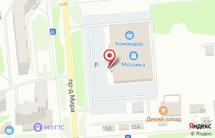 Магазин профессиональной косметики и инструментов красоты Profi Center на Ленинградском проспекте, 55 в Железногорске на карте