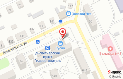 Банкомат ВТБ на Енисейской улице, 64в на карте