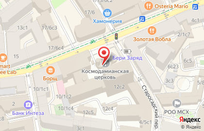 Храм Космы и Дамиана на карте