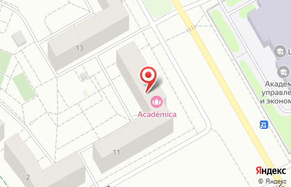 Многопрофильная клиника Академика на улице Попова на карте