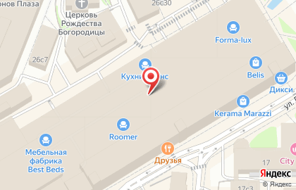 Салон мебели Pushe на метро Автозаводская на карте