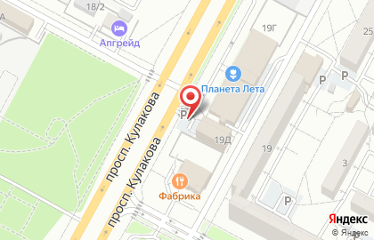Рекламный щит 3х6м. на проспекте Кулакова на карте