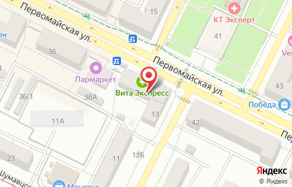 Салон ДомДоктор на Первомайской улице на карте