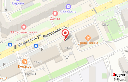 Магазин Торговая Площадь на Выборной улице, 142/5 на карте